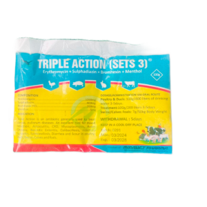 Triple action ( erythromycin + sulphadiazin + bromhexin + menthol)